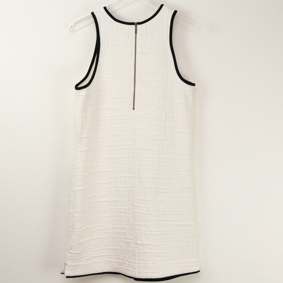 Anthropologie Maeve Patch Pocket Dress Mini Shift Sleeveless White Size Small - Picture 3 of 7